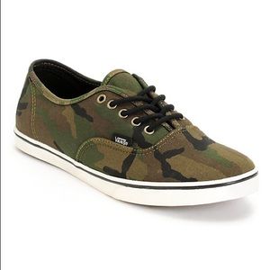 Authentic Lo Pro Olive Camo Vans